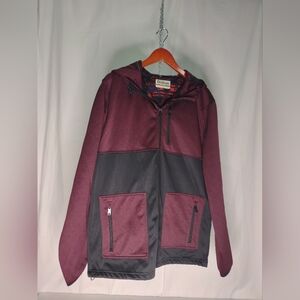 Dravus Burgundy & Blk Performance Jacket